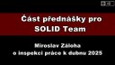 O Inspekci práce pro SOLID Team 25/4